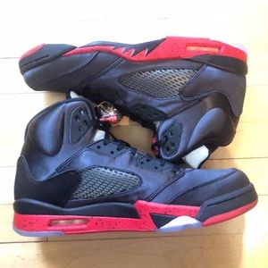 Satin Air Jordan 5's - Size 13